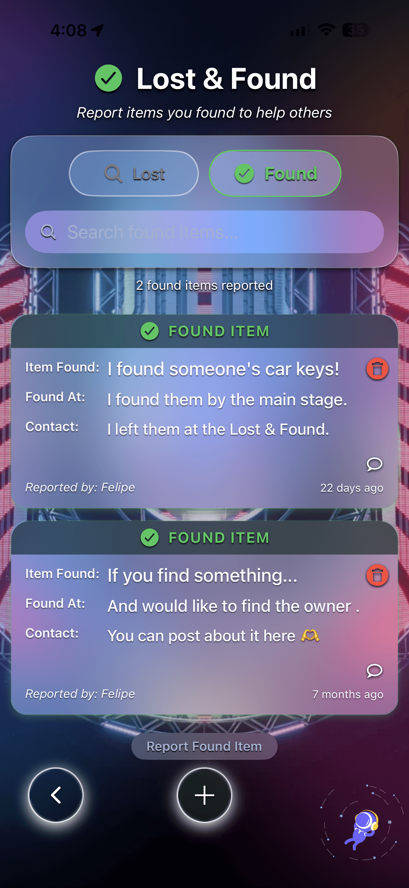 Lost and found