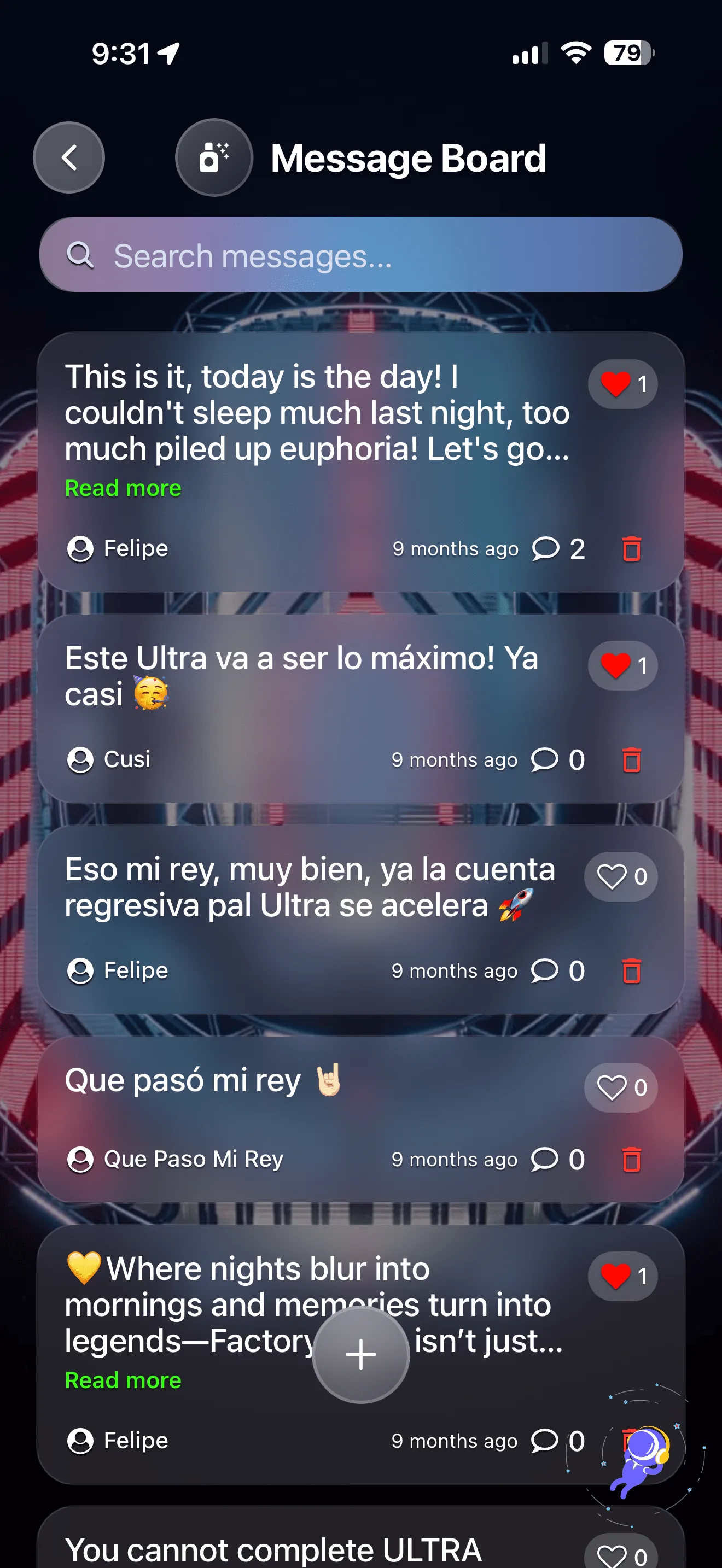 FindTribe public message board