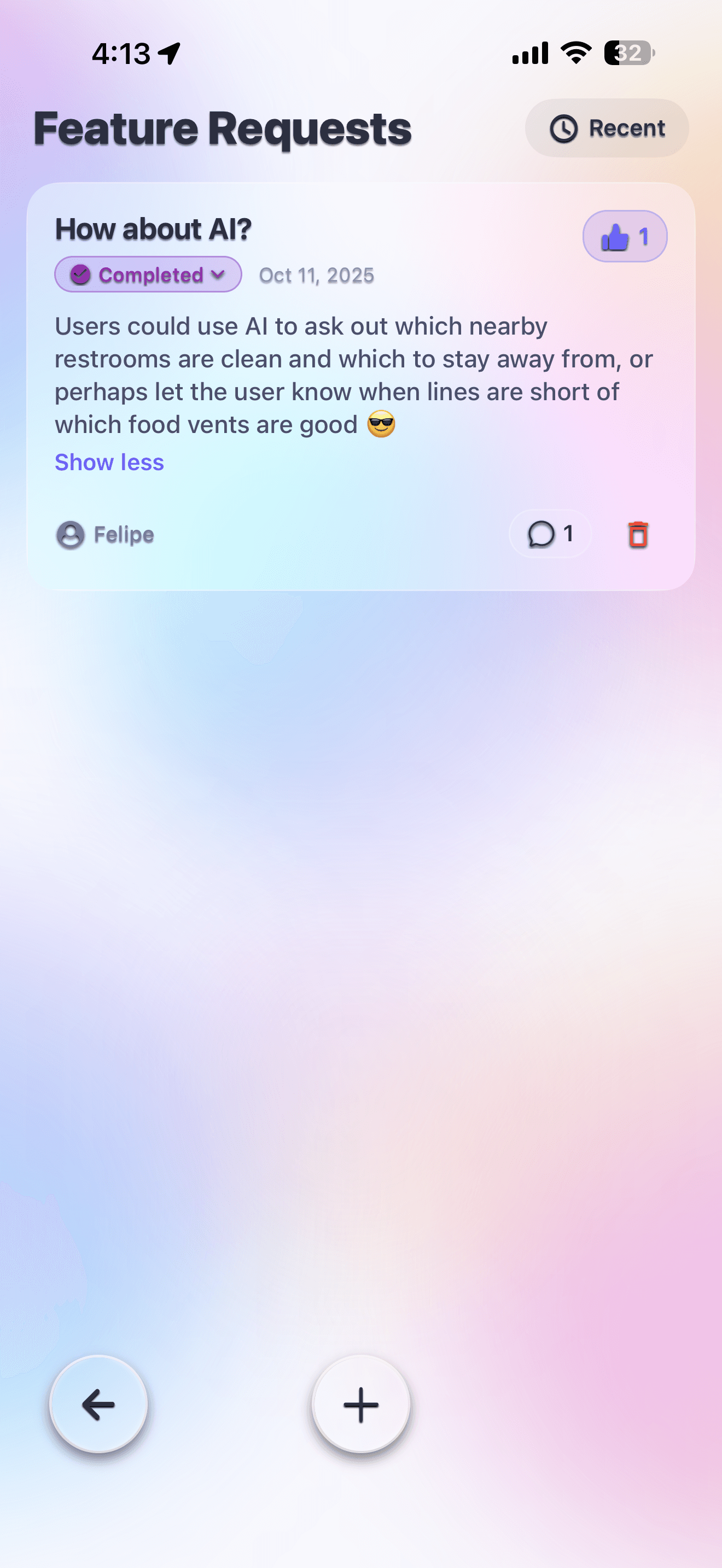Request any feature you want