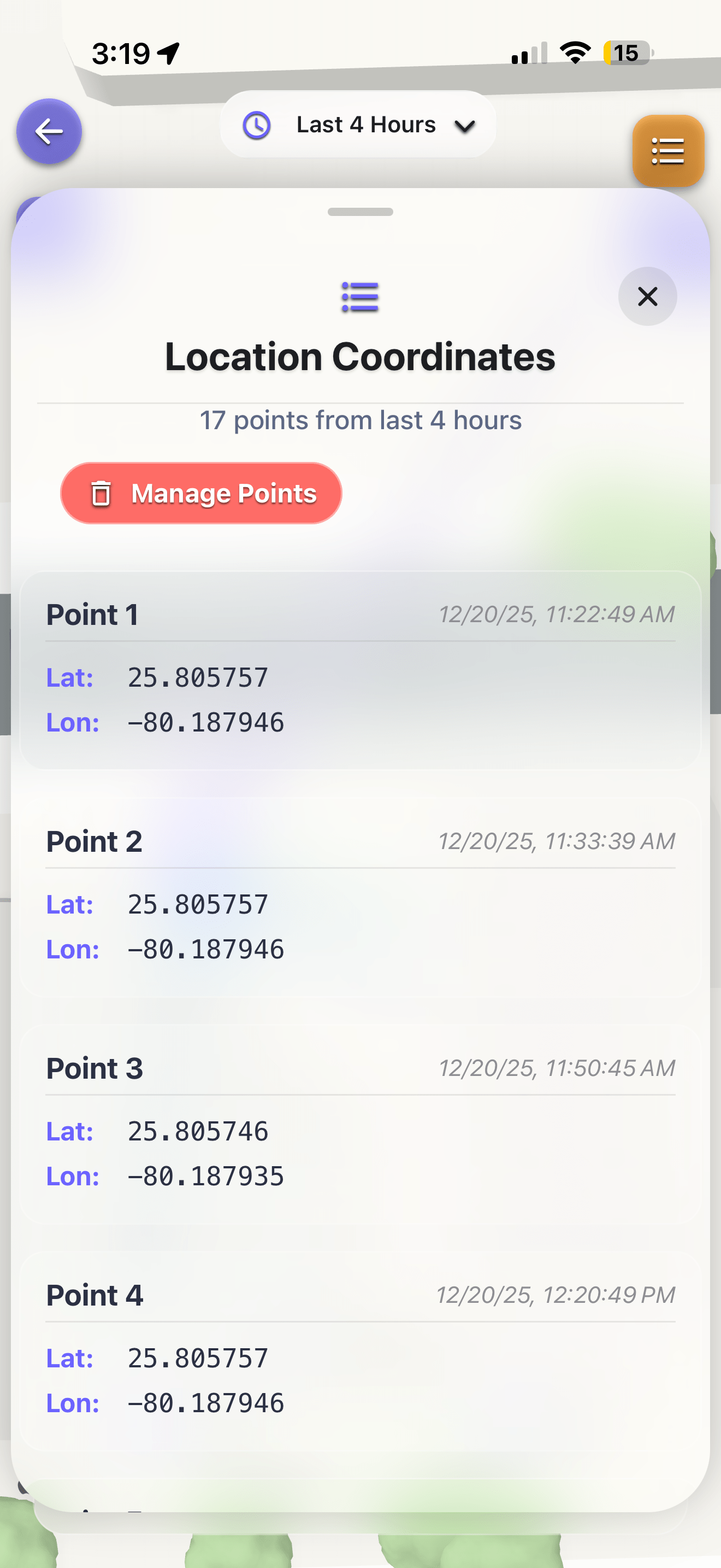 Manage your location data