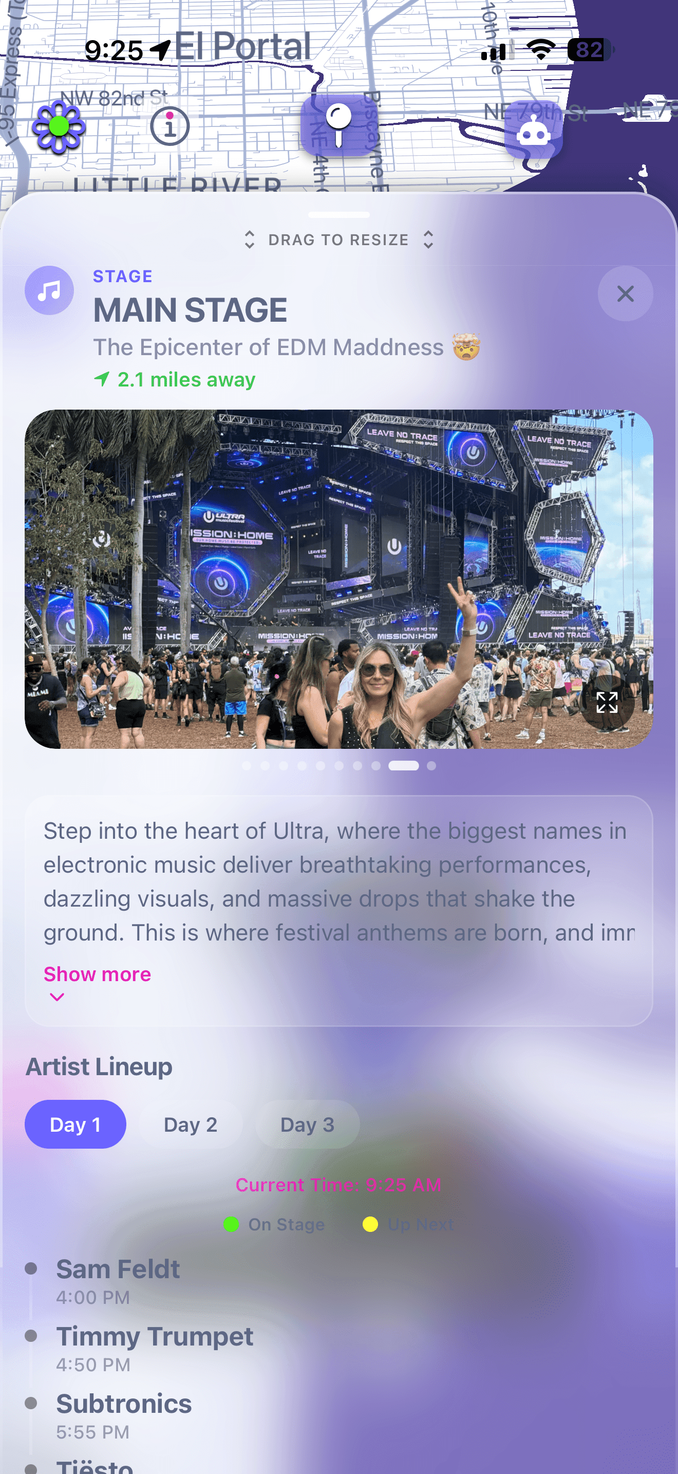 Stage marker details