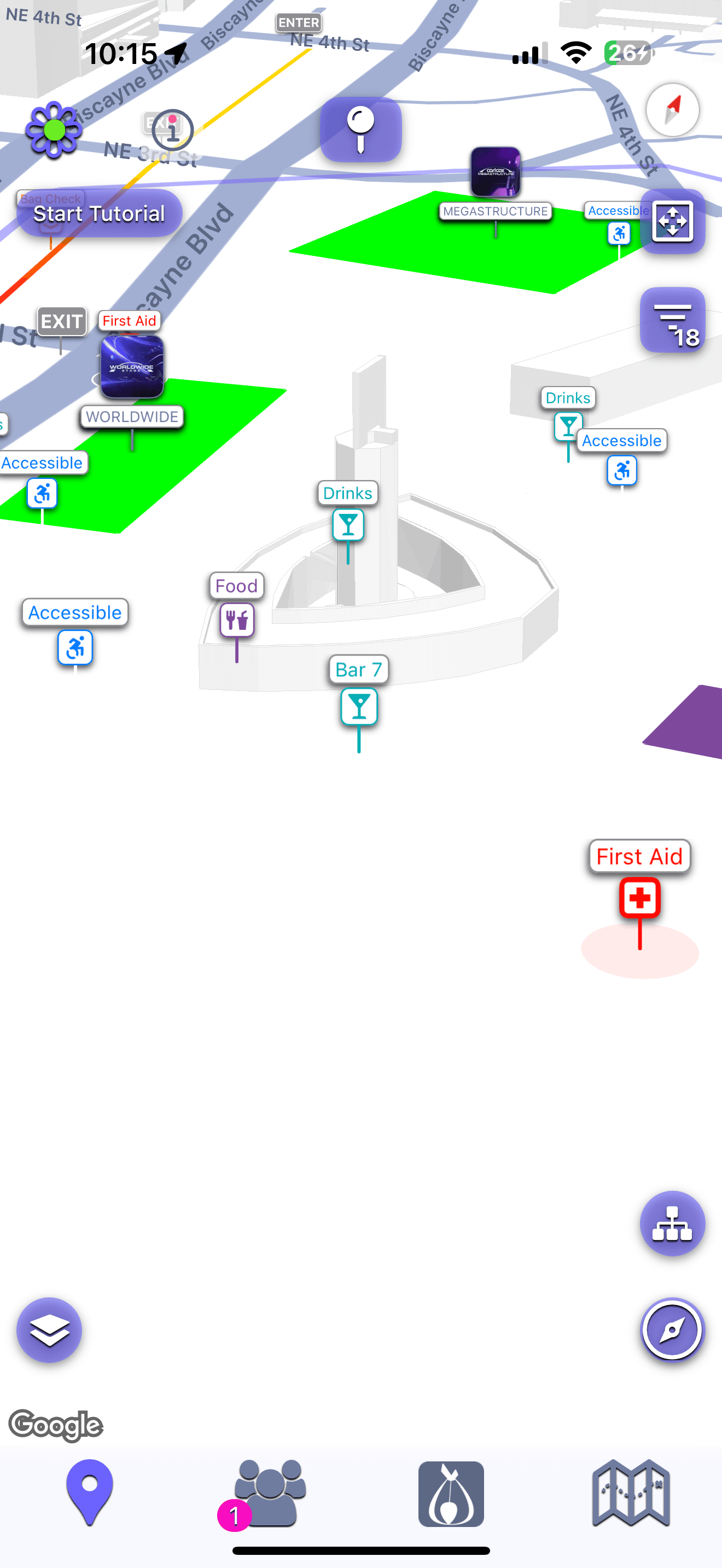 Event map